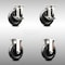 Service Caster 5 Inch 316SS Hard Rubber Wheel Swivel Top Plate Caster Brake 2 Rigid SCC, 2PK SCC-SS31620S514-HRS-TLB-2-R-2 - alternate 1